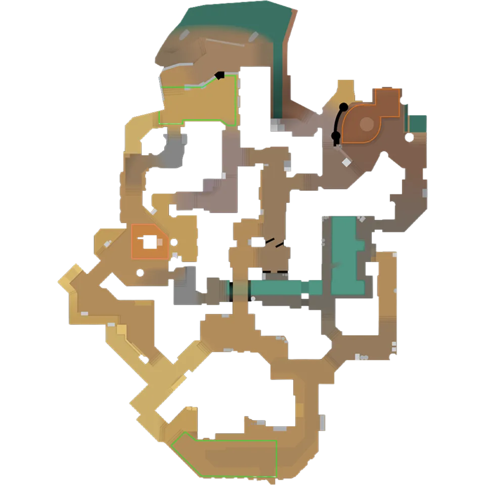 Мапа Anubis (CS2) — радар з точками розкидок